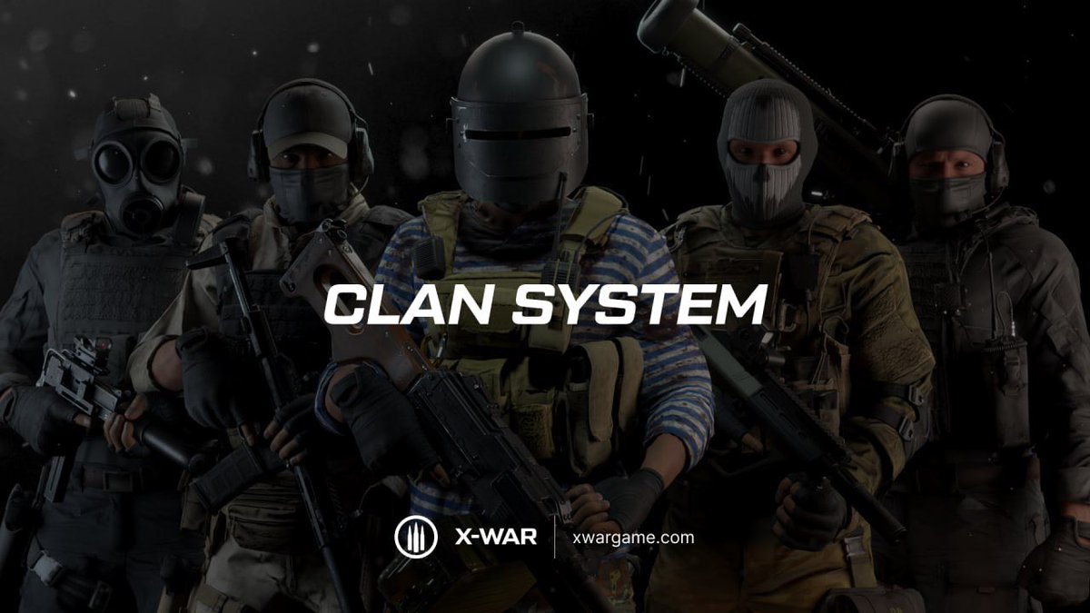 ⚜️ CLAN SYSTEM

We would like to inform you that in the nearest updates X-WAR will have a clan system! 

What awaits you in the not so distant future:

☑️ You will be able to create your own clan, give it a unique name and choose an abbreviation that will be displayed next to