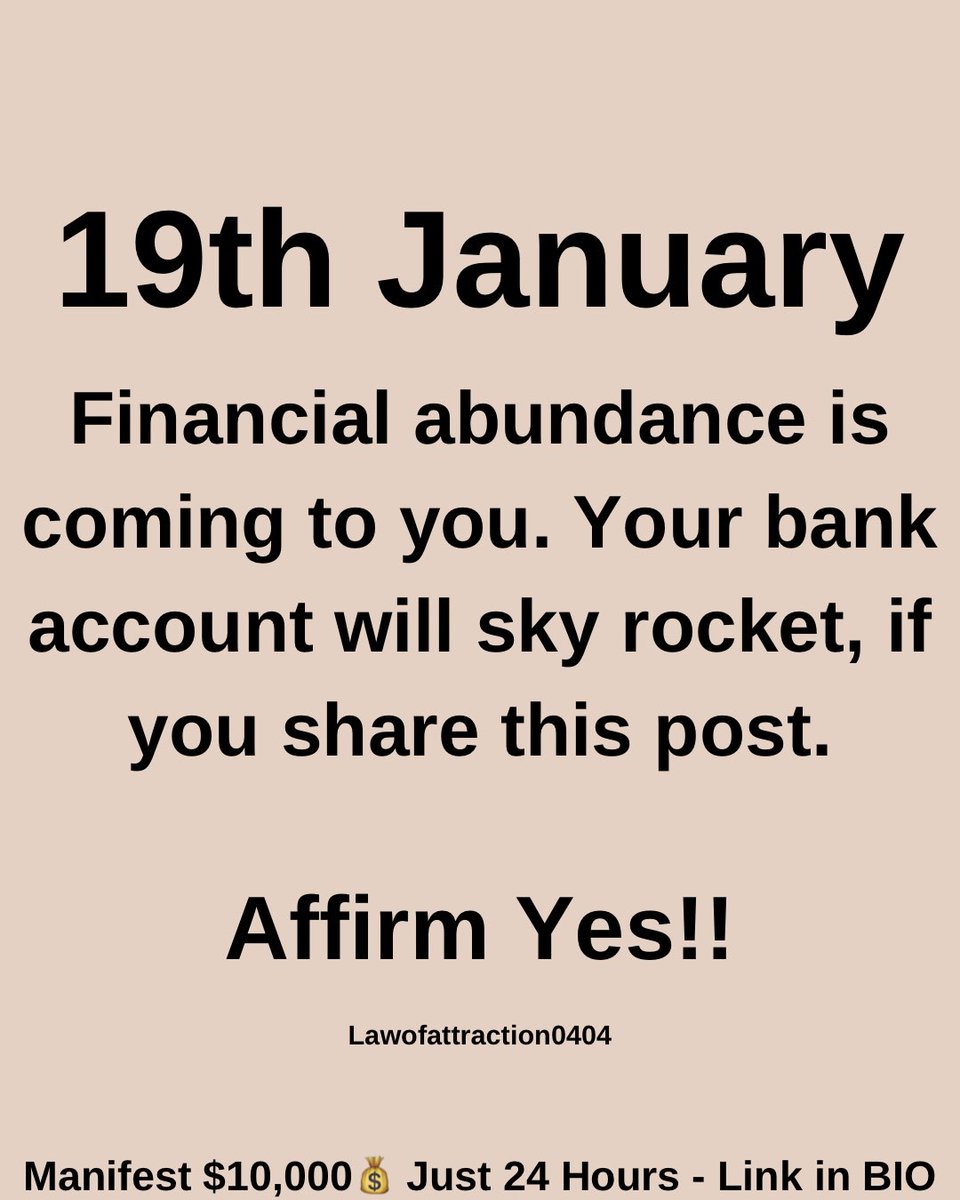 Law Of Attraction Coach (@manifestpower4x) on Twitter photo Activate Your Subconscious Brain ๐ง & Attract Wealth, Abundance, Dream House, Happiness, Success, Love ๐๐๐
Click the link Below & get the Secret 7-Minute Billionaire
Brainwave ๐๐
Click Here ๐ attract-wealth-abundance.netlify.app
Click Here ๐ attract-wealth-abundance.netlify.app Activate Your Subconscious Brain ๐ง & Attract Wealth, Abundance, Dream House, Happiness, Success, Love ๐๐๐
Click the link Below & get the Secret 7-Minute Billionaire
Brainwave ๐๐
Click Here ๐ attract-wealth-abundance.netlify.app
Click Here ๐ attract-wealth-abundance.netlify.app