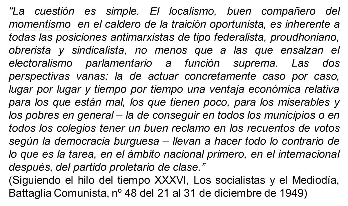 pcielcomunista's tweet photo. Siguiendo el hilo del tiempo XXXVI, Los socialistas y el Mediodía, Battaglia Comunista, nº 48 del 21 al 31 de diciembre de 1949 

https://t.co/nRpLKV3LJc https://t.co/895OFqx0kT
