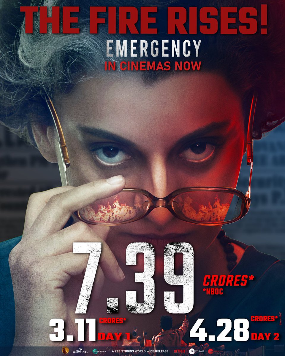 #Emergency grips audiences nationwide! experience the film everyone’s talking about. BOOK YOUR TICKETS Book now: linktr.ee/EmergencyTicke… 
 <a href="/KanganaTeam/">Kangana Ranaut</a> <a href="/AnupamPKher/">Anupam Kher</a> #SatishKaushik <a href="/shreyastalpade1/">Shreyas Talpade</a> #MahimaChaudhry <a href="/milindrunning/">Milind Usha Soman</a> ⁦<a href="/nishantpitti/">Nishant Pitti</a>⁩ <a href="/ZeeStudios_/">Zee Studios</a>  <a href="/zeecinema/">.</a>