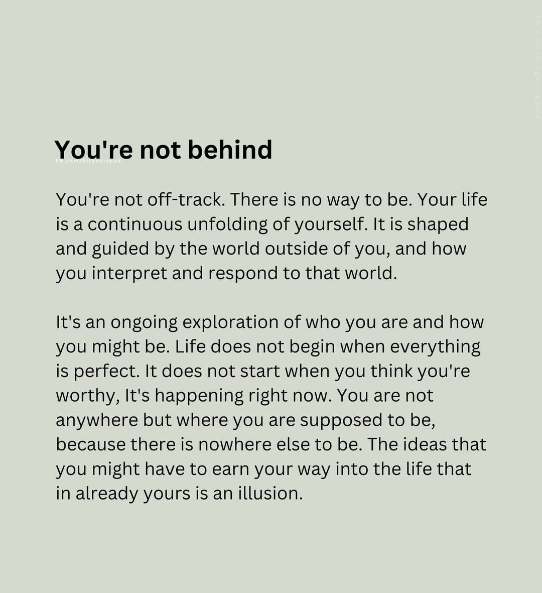 quotetoponder's tweet photo. You're not behind https://t.co/cd9OQhCFcx