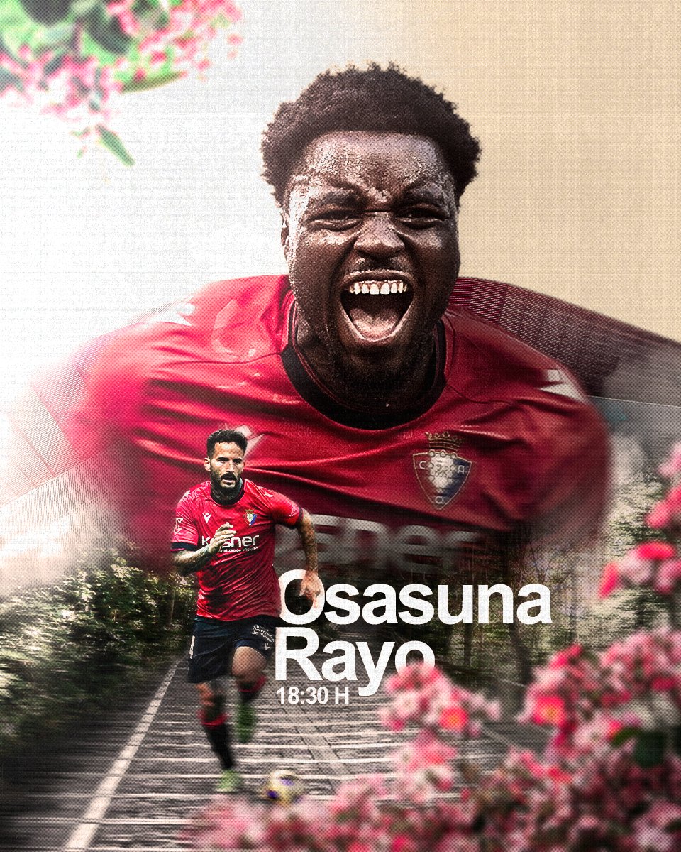 MATCHDAY

Es día de Osasuna.
Es día de El Sadar.

#OsasunaRayo