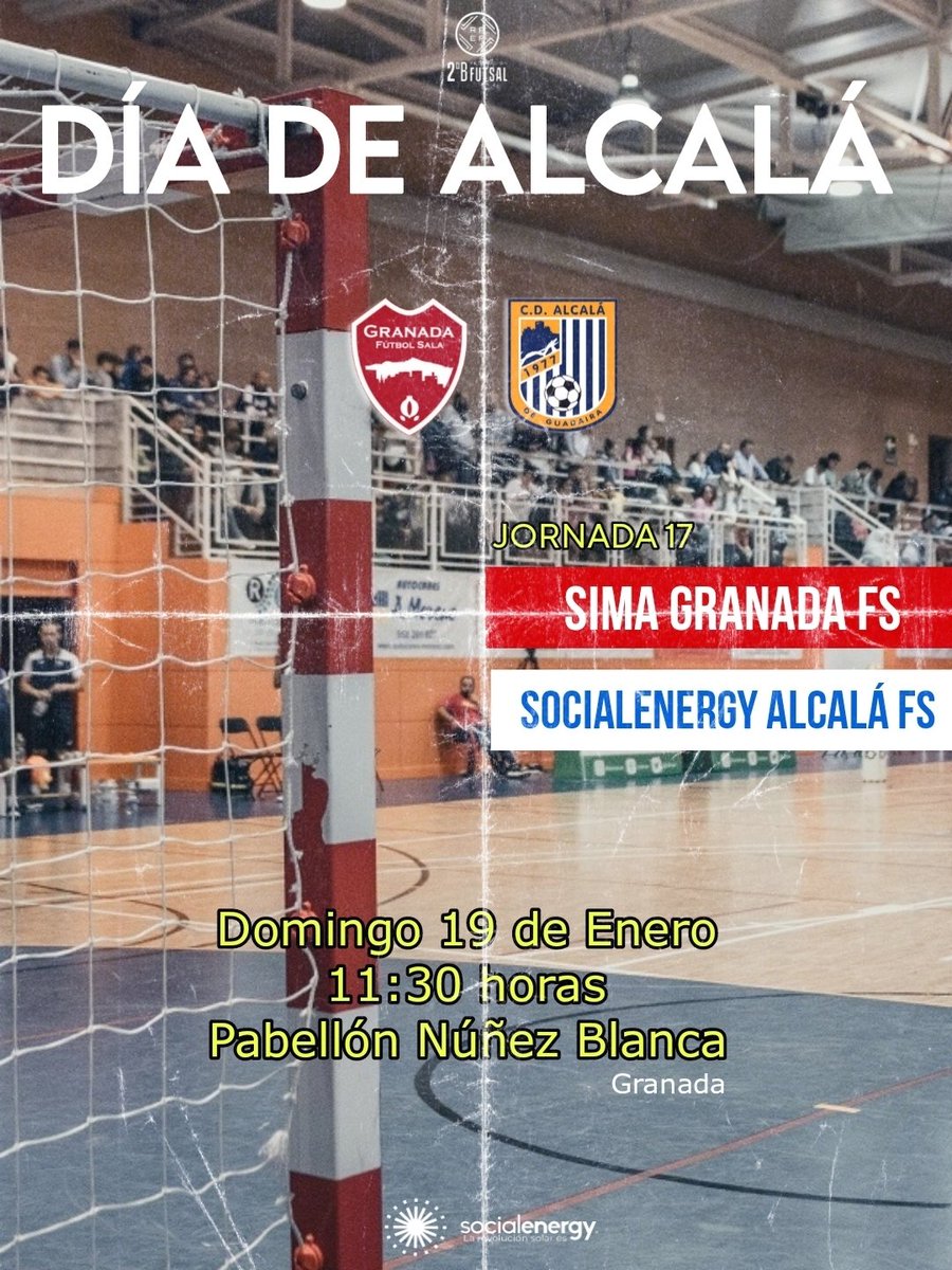 Social Energy Alcalรก FS (@alcala_fs) on Twitter photo ยก๐๐ผ๐ ๐ท๐๐ด๐ฎ๐บ๐ผ๐!
๐ Jornada 17
๐ <a href="/GranadaFS/">SIMA Granada F.S.</a>
๐ 19/1/2025
๐ฆ 11:30
๐๏ธ Pb. Nรบรฑez Blanca
๐บ youtube.com/live/Dn3y4rVRIโฆ
ยกHora de levantarse! ๐ฒ๐ค๐
#Socialenergy #Somos41500 #GV2B #J17 ยก๐๐ผ๐ ๐ท๐๐ด๐ฎ๐บ๐ผ๐!
๐ Jornada 17
๐ <a href="/GranadaFS/">SIMA Granada F.S.</a>
๐ 19/1/2025
๐ฆ 11:30
๐๏ธ Pb. Nรบรฑez Blanca
๐บ youtube.com/live/Dn3y4rVRIโฆ
ยกHora de levantarse! ๐ฒ๐ค๐
#Socialenergy #Somos41500 #GV2B #J17
