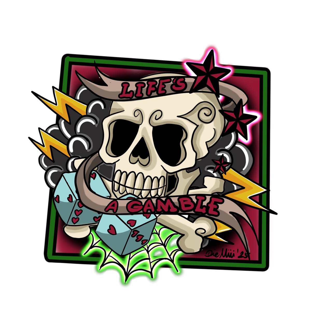 dm_mcht_knst's tweet photo. #lebenundtod #spieldeslebens #lifeisagamble #skull #dices ##wannado #wannadotattoo  #tattooideas #tattooart #tattooing #tattoolife #tattoolove #tattoodesign #stickerdesign #printdesign #art #artist #artistsoninstagram #artwork #digitalart #digitalartist #digitalillustration https://t.co/mzPvatYmXs