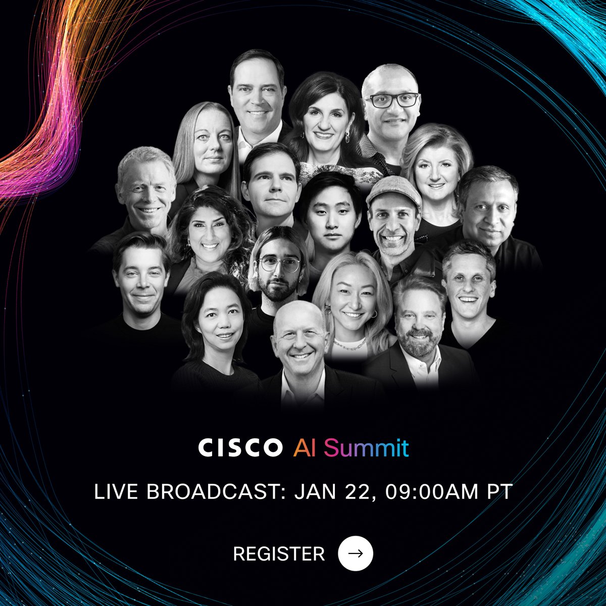 Cisco's tweet image. #AI is transforming businesses, boosting resilience and security. At the Cisco AI Summit, industry leaders shared how to evolve AI systems. Watch the broadcast ➡️ cs.co/6018ac5Vk
 #AIDefense