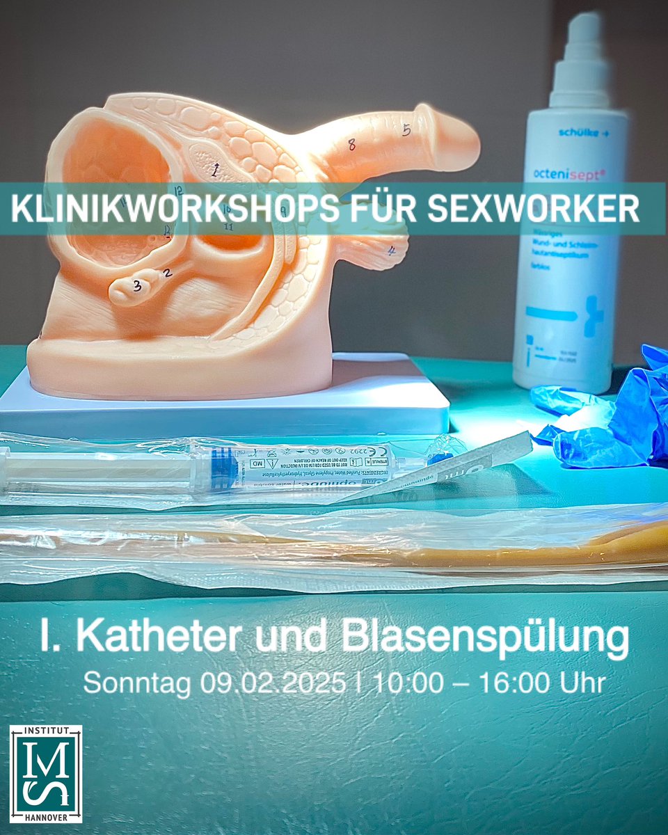 Klinikworkshops für Sexworker im Institut IMS Hannover: praxisnahe Weiterbildungen zu Katheter, Analem, Nadeln &amp; mehr. 

Nähere Informationen: 
institutims.de/klinikworkshop…