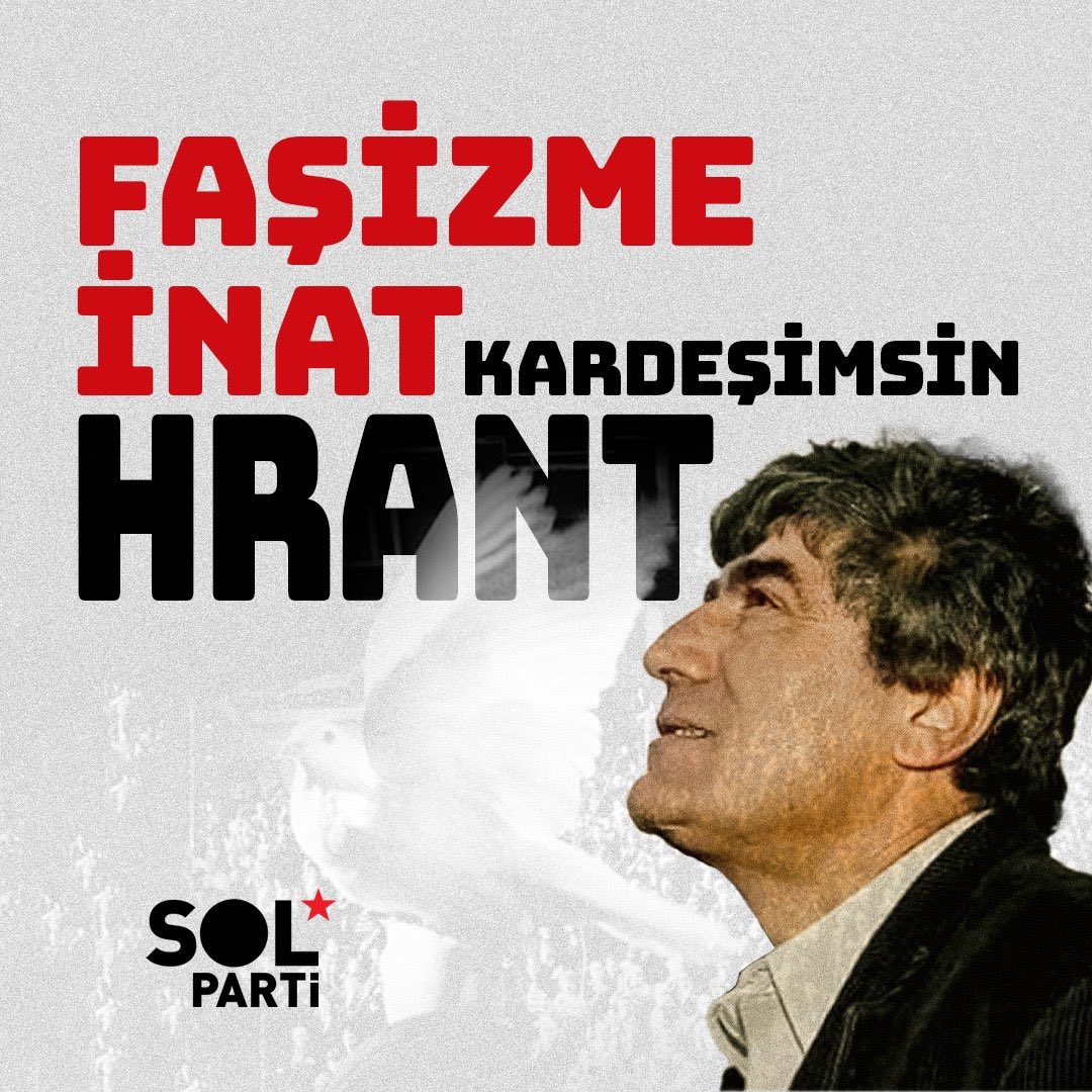 “Ben üç dil biliyorum. Ermenice, Kürtçe ve Türkçe. Benim içimde bu üç dil hiç kavga etmiyorlar, Barış içinde yaşıyorlar!

Hrant Dink’i katledilişinin 18. yılında saygı ve özlemle anıyoruz. 

Faşizme inat kardeşimizsin Hrant !
#Hrantsız18yıl
