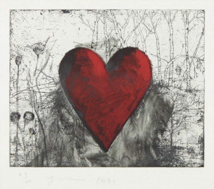 Mood.
Jim Dine’s The Little Heart in a Landscape ♥️