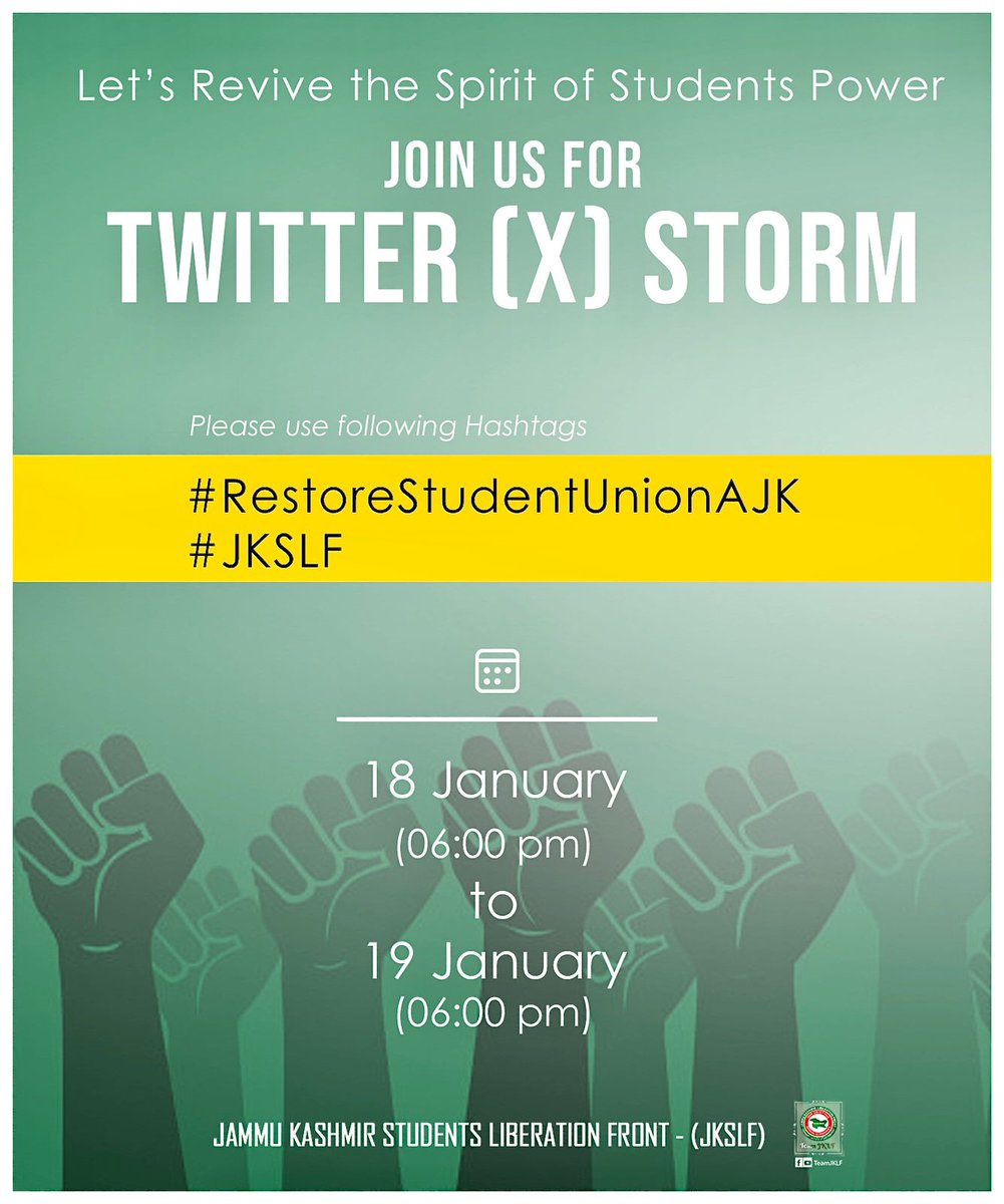 qammaraslam41's tweet photo. طلبہ_کی_بیداری_ہی_ملک_کی_ترقی_ہے 
#RestoreStudentUnionAJK 
#JKSLF https://t.co/RR0KBXjqDj