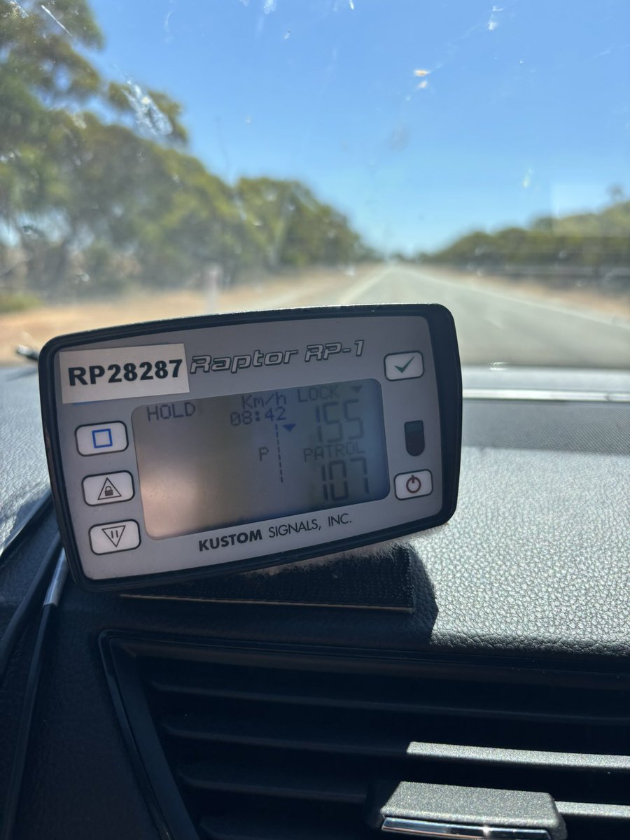 Wyalkatchem Police (@wyalkatchempol) on Twitter photo 155 km/hr on Nungarin - Wyalkatchem Road. <a href="/WyalkatchemPol/">Wyalkatchem Police</a> out and about with the radar on our roads. #slowdownsavelives #fb 155 km/hr on Nungarin - Wyalkatchem Road. <a href="/WyalkatchemPol/">Wyalkatchem Police</a> out and about with the radar on our roads. #slowdownsavelives #fb