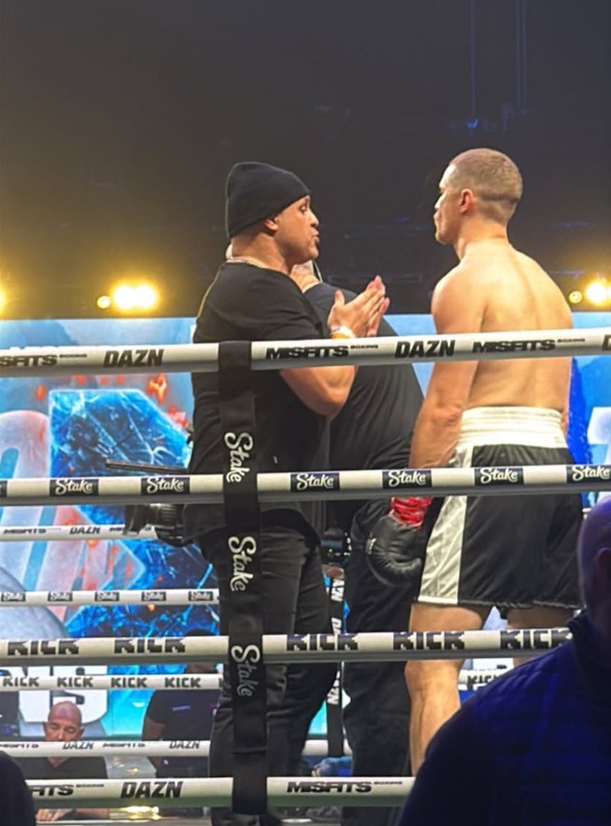 bjfloresboxing's tweet photo. Ring IQ, Ring generalship  and toughness. 
Travel overseas on 33 days with @WadePlem  and this is what he showed. Give me 6 months and he will be a real  competitor in this space. 
Thank you @DAZNBoxing  and @MisfitsBoxing . https://t.co/vvnAl4OB2R