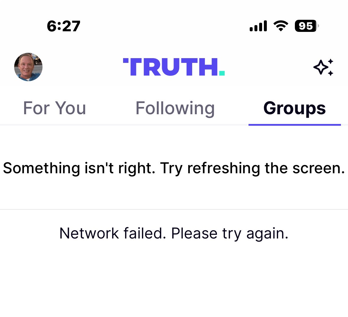 Truth Social is down!