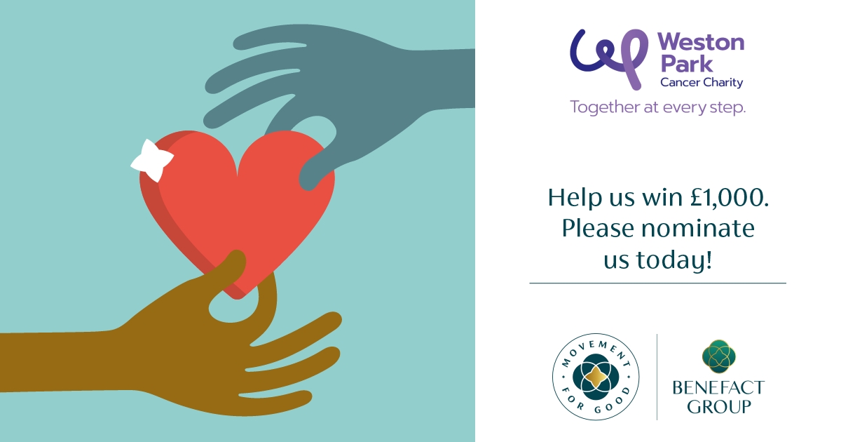 Weston Park Cancer Charity (@wpcancercharity) on Twitter photo Nominations are now open for the 2025 Movement for Good awards!
There will be 6 random Β£1,000 draws throughout the year, and the more we get nominated, the better our chances are of being chosen.
Complete your nomination today! π ow.ly/43ay50UG0Y4 Nominations are now open for the 2025 Movement for Good awards!
There will be 6 random Β£1,000 draws throughout the year, and the more we get nominated, the better our chances are of being chosen.
Complete your nomination today! π ow.ly/43ay50UG0Y4