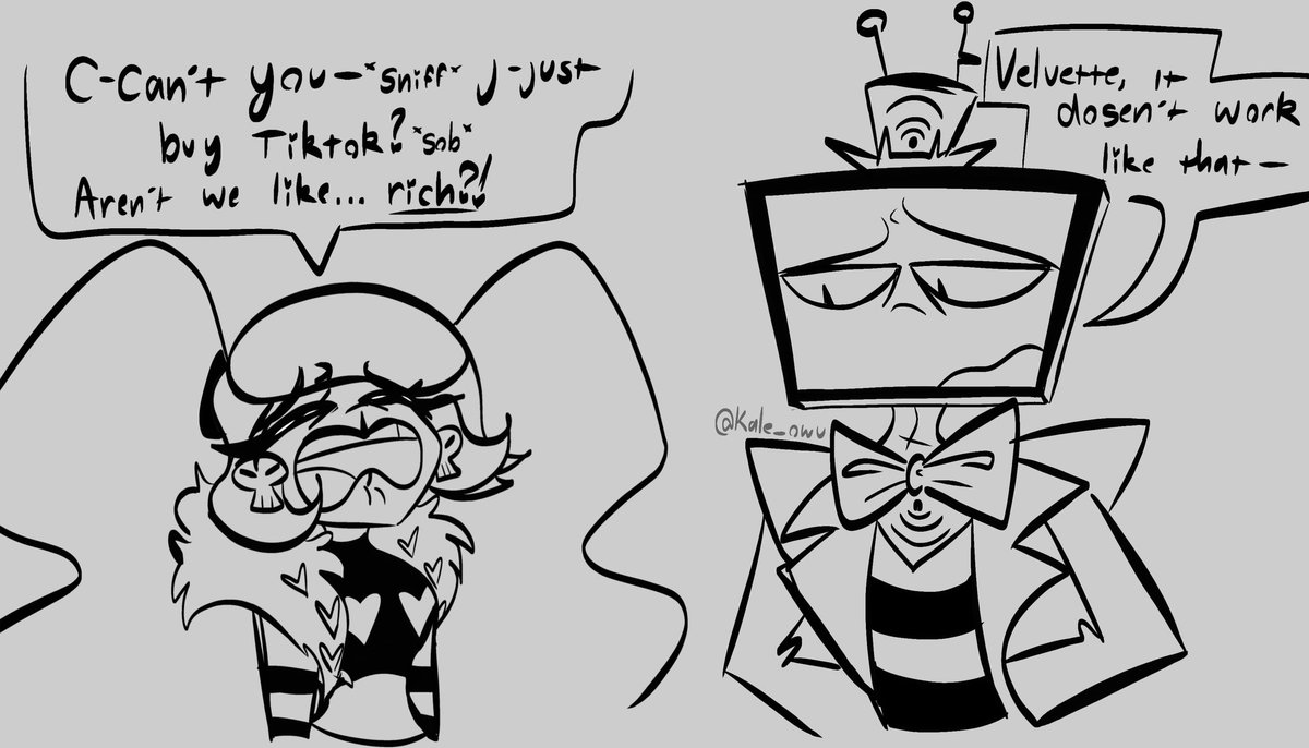 She's going through it rn #HazbinHotel 
#hazbinhotelvelvette #HazbinHotelVox