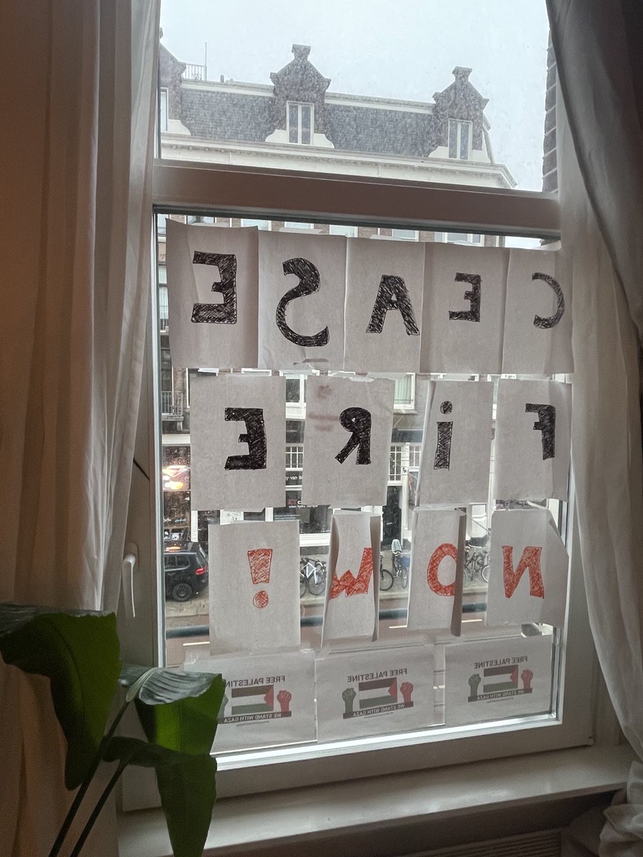 After 15 months it seems that I can start looking out of my window again…a glimmer of hope…although very fragile and a “celebration of mourning”. It would take 39 years of funerals if every 🇵🇸 child killed in this genocidal war would be burried a day. 🥲