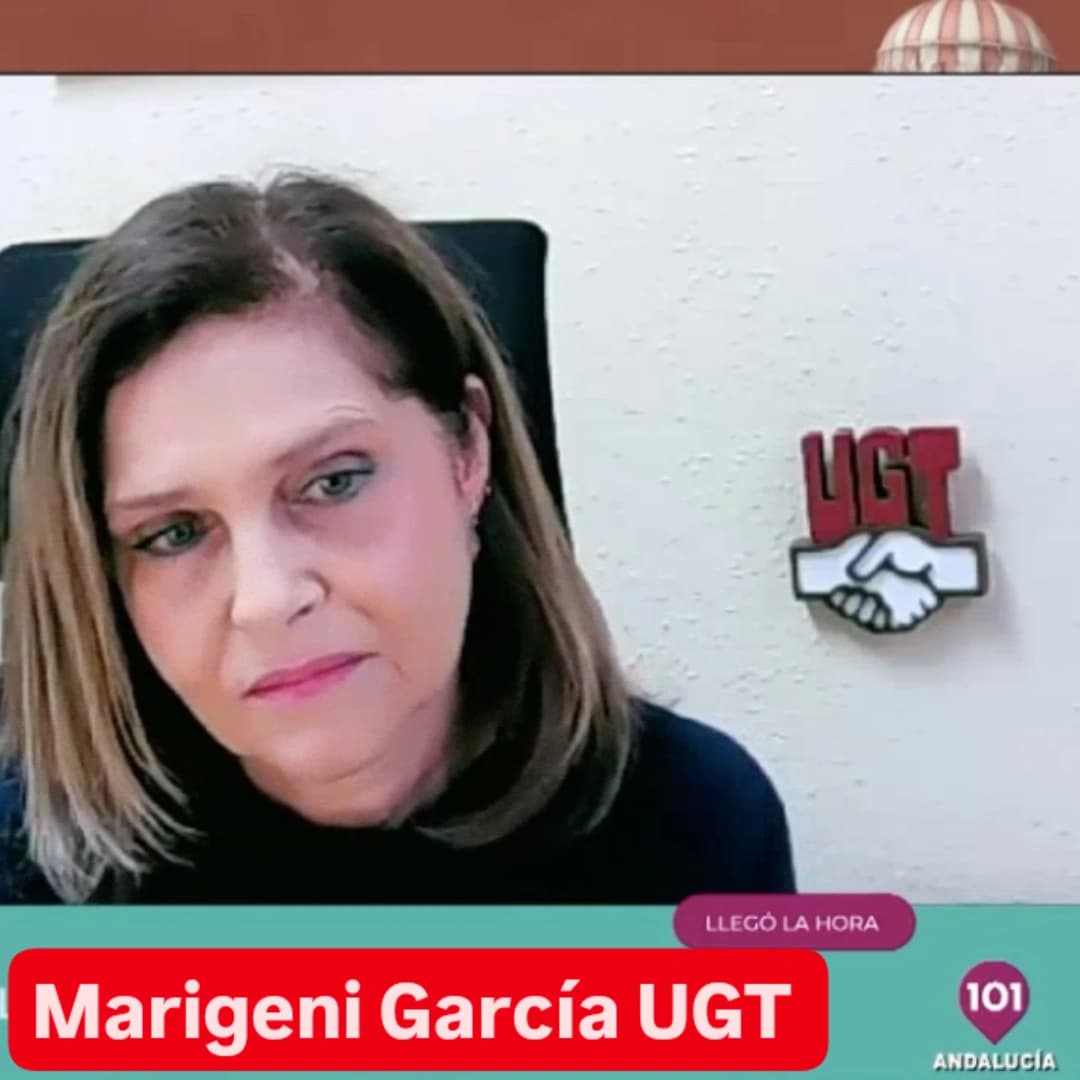 📌 Intervención en 101 TV Andalucía  de Marigeni García, Secretaria del Sector AGE-Postal de UGT-SERVICIOS PÚBLICOS MÁLAGA , abogando por la reducción de la jornada laboral, la subida del SMI y exponiendo la situación actual de las personas mutualistas de MUFACE