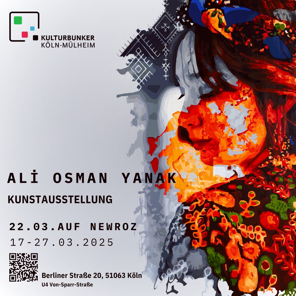 Ali Osman Yanak (@aliosmanyanak) on Twitter photo 17-27 Mart arası Köln’de gerçekleşecek olan sergime tüm sanatseverleri bekliyorum.
<a href="/KulturbunkerK/">Kulturbunker Köln</a> 17-27 Mart arası Köln’de gerçekleşecek olan sergime tüm sanatseverleri bekliyorum.
<a href="/KulturbunkerK/">Kulturbunker Köln</a>