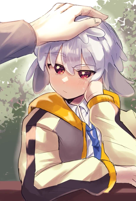 撫でられると複雑な大福ニキ 