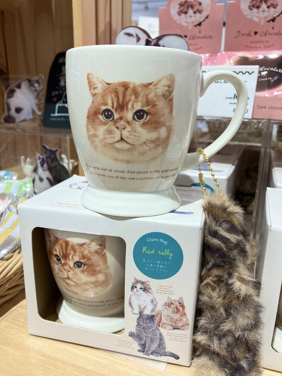 ふわもこシッポチャーム付マグ😻 にゃんとも……愛猫家のハートを