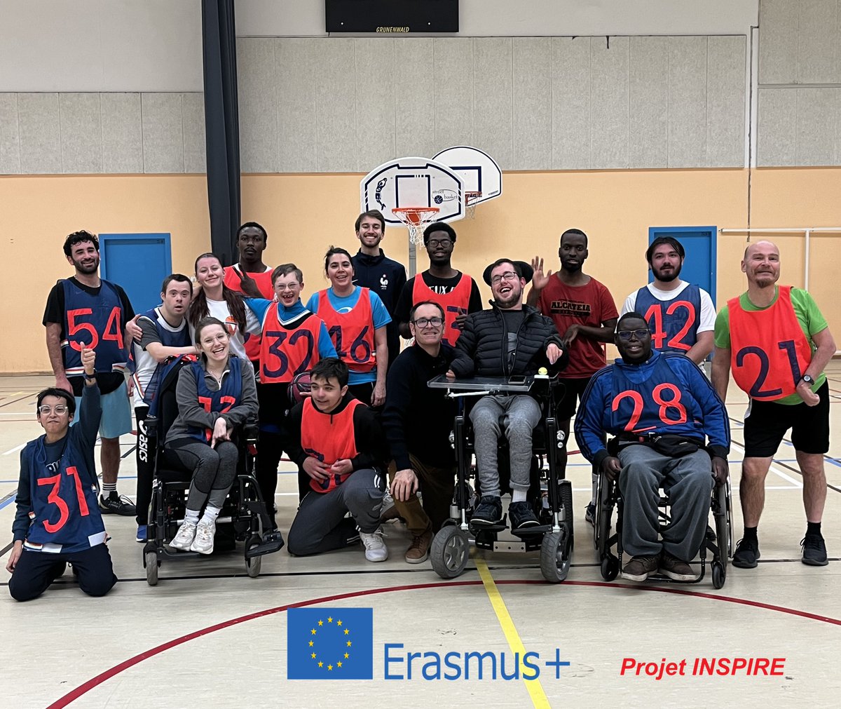 📢 Projet INSPIRE : lancement des tournages vidéo ce week-end avec l' Association NOVOSPORTS pour présenter le Baskin et le Volley partagé.

Soutenu par le programme <a href="/ErasmusplusFR/">Agence Erasmus+ France / Education Formation</a>  avec également <a href="/FrancoisPoull/">François Poull</a> (POULL BALL)  et <a href="/Actibloom/">Actibloom</a> 

#INCLUSION #BASKIN