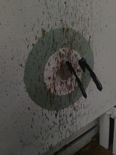 UntrainedDoc's tweet image. I was throwing Hatchets, and damn I must say. I am fucking good at it, especially when your letting off some much needed steam.