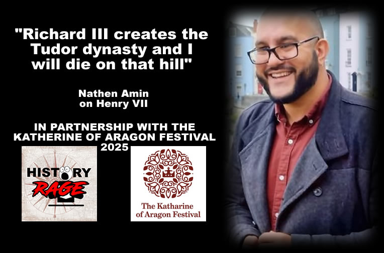 HistoryRage's tweet photo. 🚨 FESTIVAL SPECIAL🚨
What if Richard III unwittingly laid the foundation for the Tudor dynasty? 🤔 Nathen Amin is ready to take that argument to the top of a Welsh mountain—don’t miss his fiery take! 🏔️ #TudorDynasty #KatherineOfAragonFestival #HistoryGeeks
🎧 : https://t.co/kvL8zowBb9
Tickets 🎫 : https://t.co/ateqNM2PxC
@historywjackson @pborocathedral