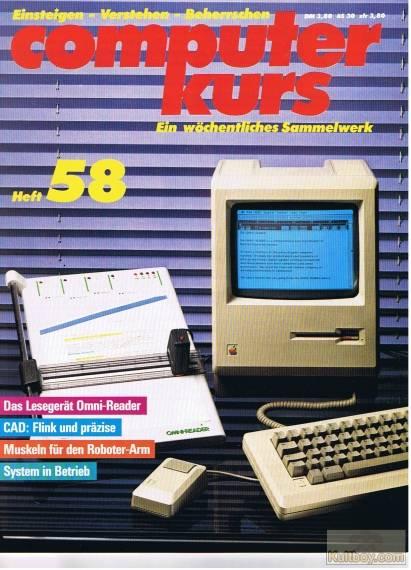 Retrojournal_de's tweet photo. Zeitreise gefällig? 🚀 Ausgabe 58 des legendären 'Computerkurs': Omni-Reader, CAD-Tools &amp; Robotertechnik – als System endlich in Betrieb! Nostalgie pur für Technikbegeisterte. 🔧🖥️ #RetroComputing #Computerkurs #TechHistory https://t.co/YUkoeDcmPb