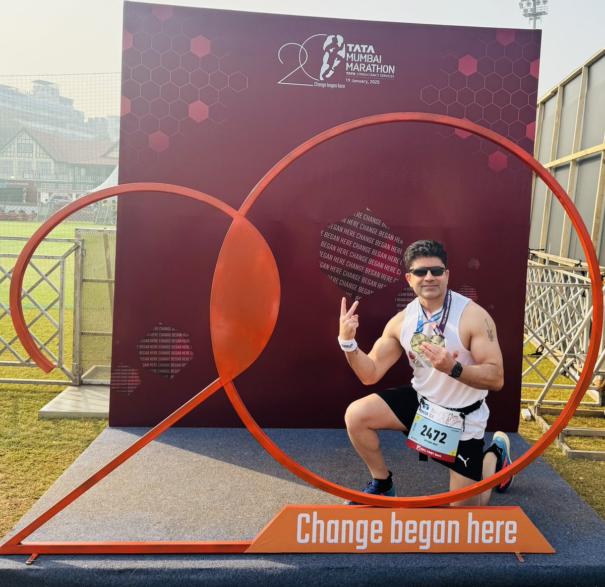 DrSunilBhat's tweet photo. Mumbai Marathon #TMM2025 !
Awesome arrangements @procamintl
#Run4Health #Run4Fun
@Cankidz thanks for your participation and raising awareness on #ChildhoodCancer https://t.co/gB8NAimayf