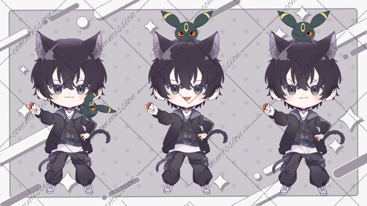Oito_pooon's tweet photo. ˗ˏˋ お仕事 ˎˊ˗
猫ノ尾 らび様のSDイラスト描かせていただきました〜!
ありがとうございました🐈⬛ ͗✨
#Labi_8923 https://t.co/4saCQlOnIF