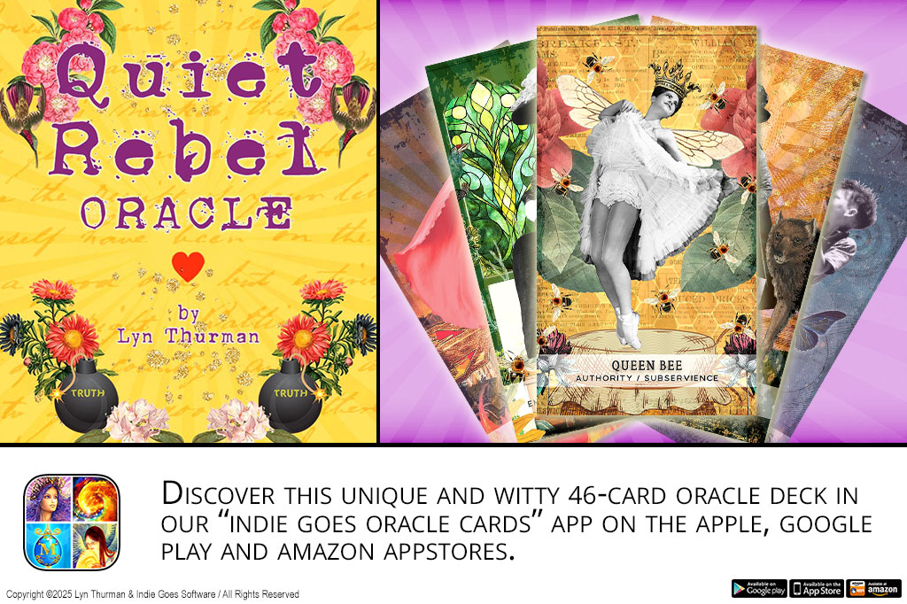 New witty and uniquely designed deck available in our oracle cards collection app: "Quiet Rebel Oracle" by Lyn Thurman! ❤️Try it now for free: bit.ly/oraclecard #oraclecards