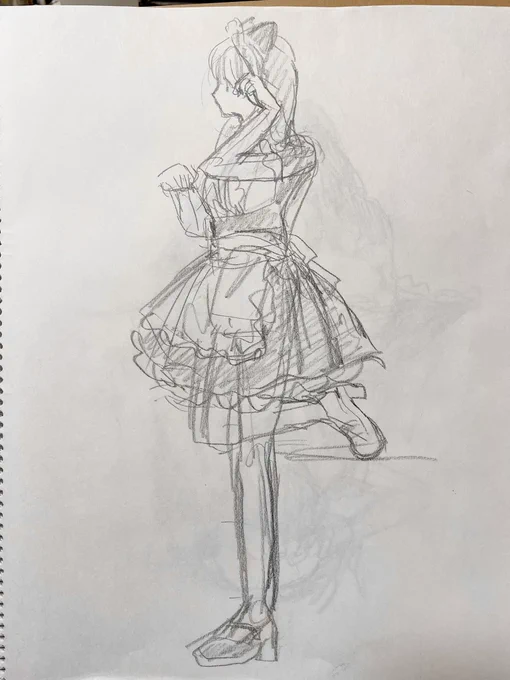 きょうはメイドクロッキー会に参加してきました。 