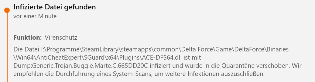 The_nopLP's tweet photo. hey @DeltaForce_Game was is da los bei euch? warum bekomme ich einen Virus mit eurem game? https://t.co/A7lGQsg73c