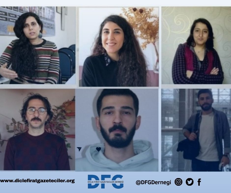 📌6 gazeteci 3 gündür gözaltında

#reyhanhacıoğlu
#rahimekarvar
#neclademir
#ahmetgüneş
#welatekin
#vedatörüç