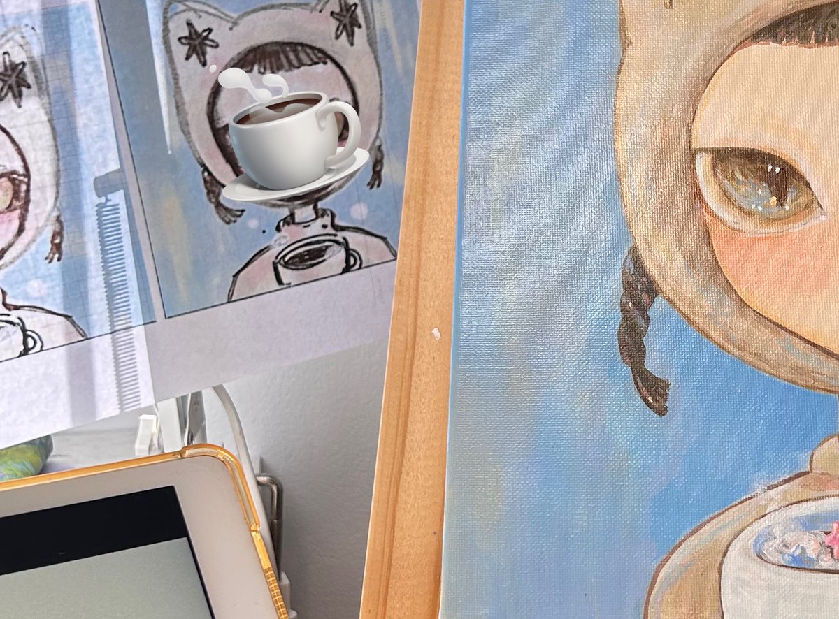 ทุกคนนน น้องรอดด 🥹🥹 
วาดออกมาแล้วชอบมากกก เดี๋ยวมาลงประมูล 20:00 นะคะ 🫶🏻🤎