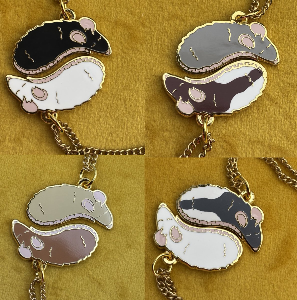 Do you love rats? Do you have a friend who also loves rats? 
Then have u got the necklaces for you. 
#ukgiftam #ukgifthour #shopsmall <a href="/UKGiftHour/">UKGiftAM</a>