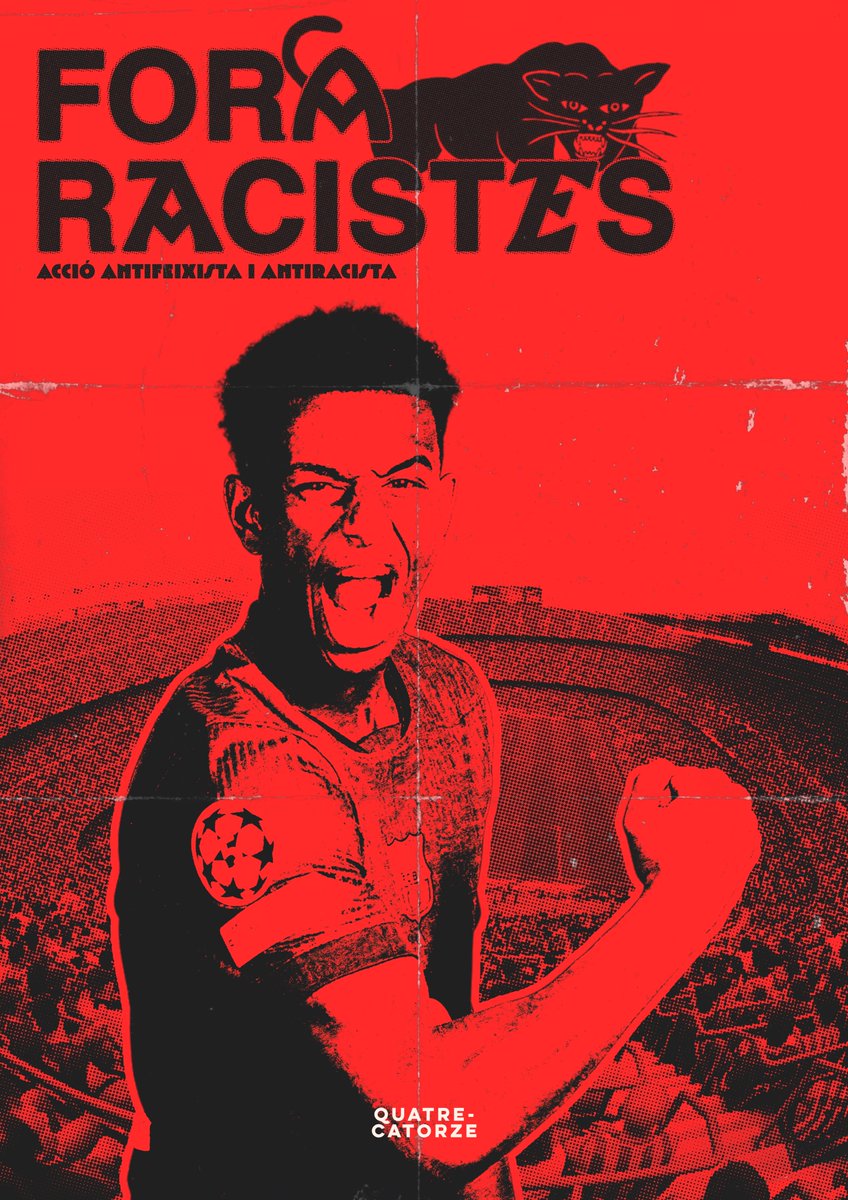 CAP ESPAI PER AL FEIXISME NI AL RACISME. 
Fem-los fora!🐆✊🏾