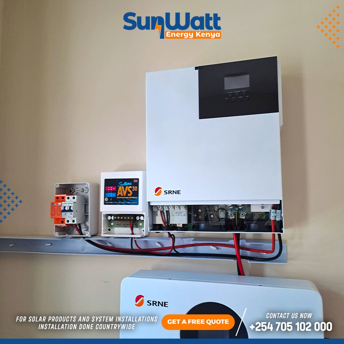 Dreaming of a solar-powered haven? Our 5kW 48v solar system is the ideal solution.

This family in Kitengela has harnessed its magic, transforming their lives sustainably while lightening their bills. Switch to solar today. Contact us at 0705102000 for your solar installation.
