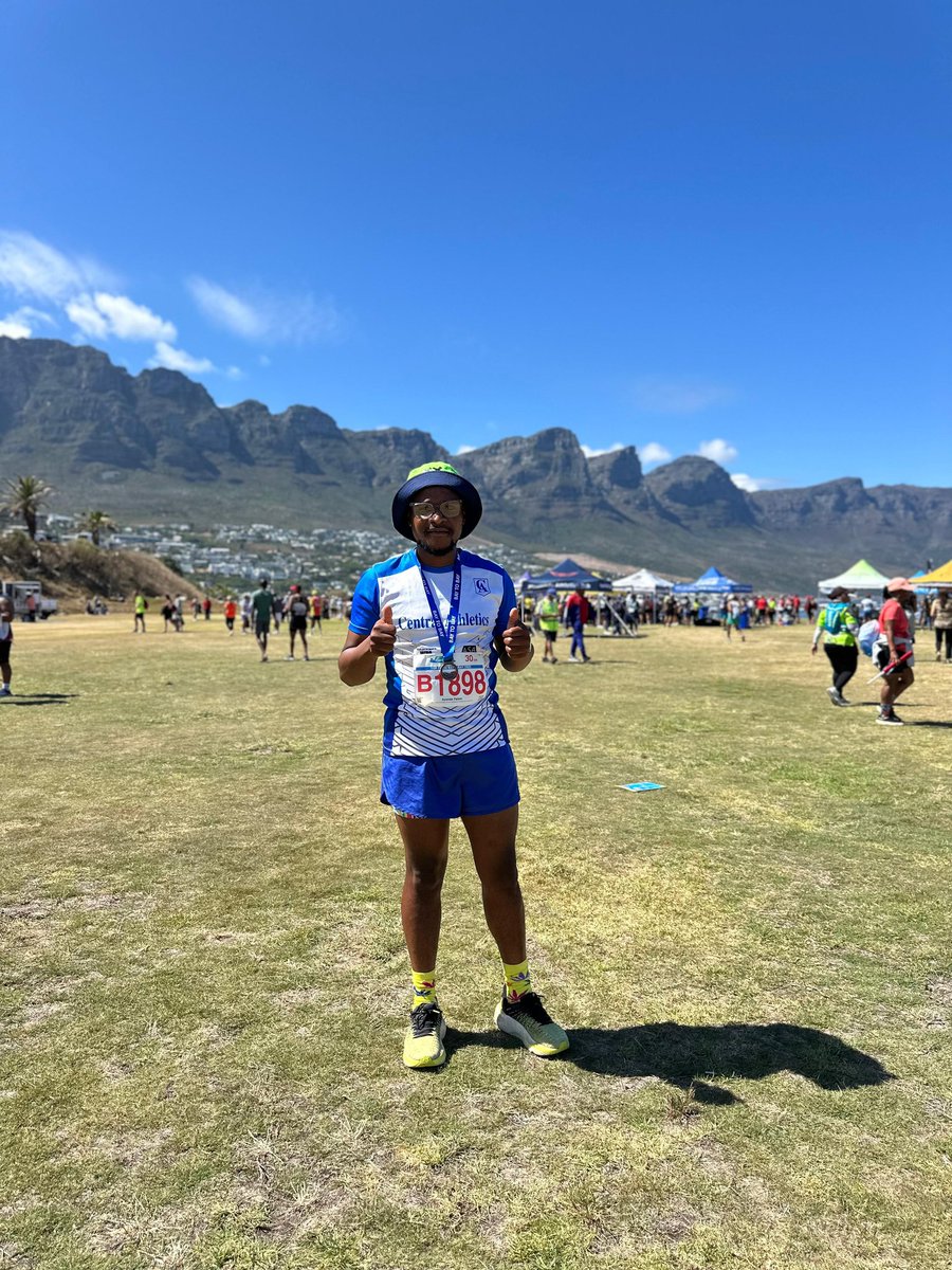 AyandaFelemZA's tweet photo. Two Oceans and Comrades training officially started.
Tough race today at #BaytoBay 30km, but sibengaphezulu.πͺ https://t.co/hF47jyz3fa