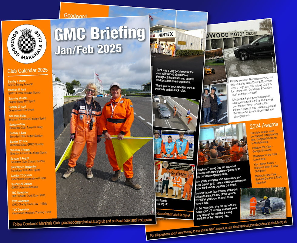 Club members should check their emails - the latest newsletter is on its way. Or download from the News page of our website goodwoodmarshalsclub.org.uk