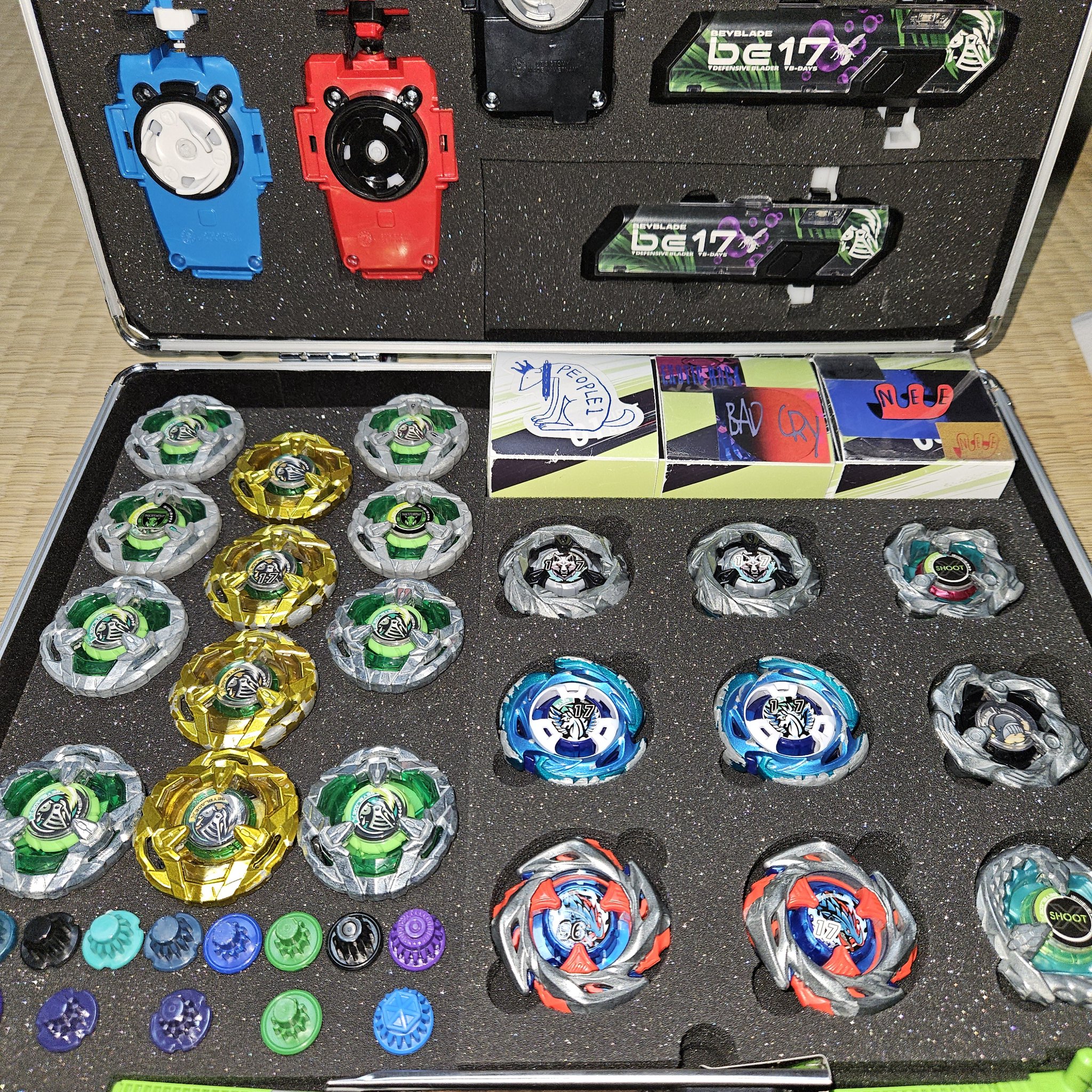 パパさま！ Man ブラック ファブリック＆レザー バックパック ミディアム