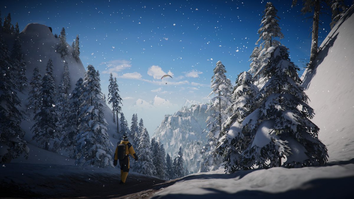 JustSteepIt's tweet photo. A stroll through the mountainside #VirtualPhotography #GamingCommunity #Ubisoft #RidersRepublic #Hiking #Winter #GrandTeton #snow https://t.co/LYgfVzTgiD