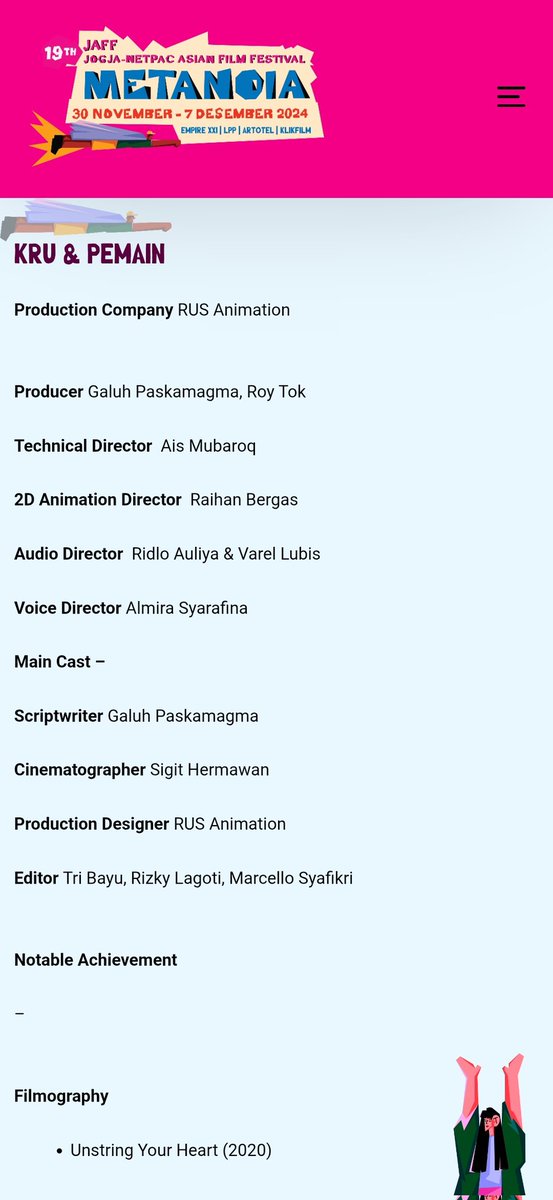 su666oiii's tweet photo. nunggu klarifikasi pihak kedua soal ini. 
klo bner dijanjiin potongan spp tp gk dipenuhi sih, agak brengsek yh.
bahkan di keterangan film gk dicantumin 2d animator nya.
gmn animator gk lari ke luar indo klo gini carany? 😂

smoga ditempat lain karya kalian diapresiasi dgn layak🫶🏻 https://t.co/JLC7pVsml4