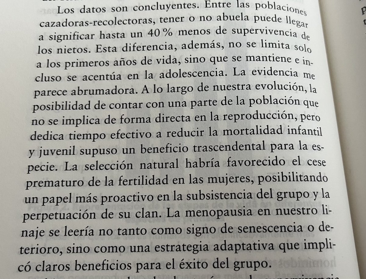 Cristina Ayala (@cris_ayala_) on Twitter photo El papel de las abuelas en la especie.
Interesantísimo.
De “homo imperfectus” de <a href="/MMartinonT/">María Martinón-Torres</a> El papel de las abuelas en la especie.
Interesantísimo.
De “homo imperfectus” de <a href="/MMartinonT/">María Martinón-Torres</a>