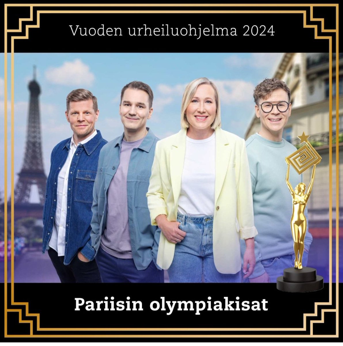 ToniSaukkola's tweet photo. Tämä on kuudes Vuoden urheiluohjelma-Venlan voittanut tuotanto, jossa olen saanut olla mukana pienenä osana valtavaa kokonaisuutta. 🙏🏸⚽️ Erityiskiitokset Ville @LungiVille Långille, joka loisti sulkapallolähetysten asiantuntijana.

Hyvä minä, hyvä me - hyvä meidän joukkue! 🏆 https://t.co/ijxgnBfXDu