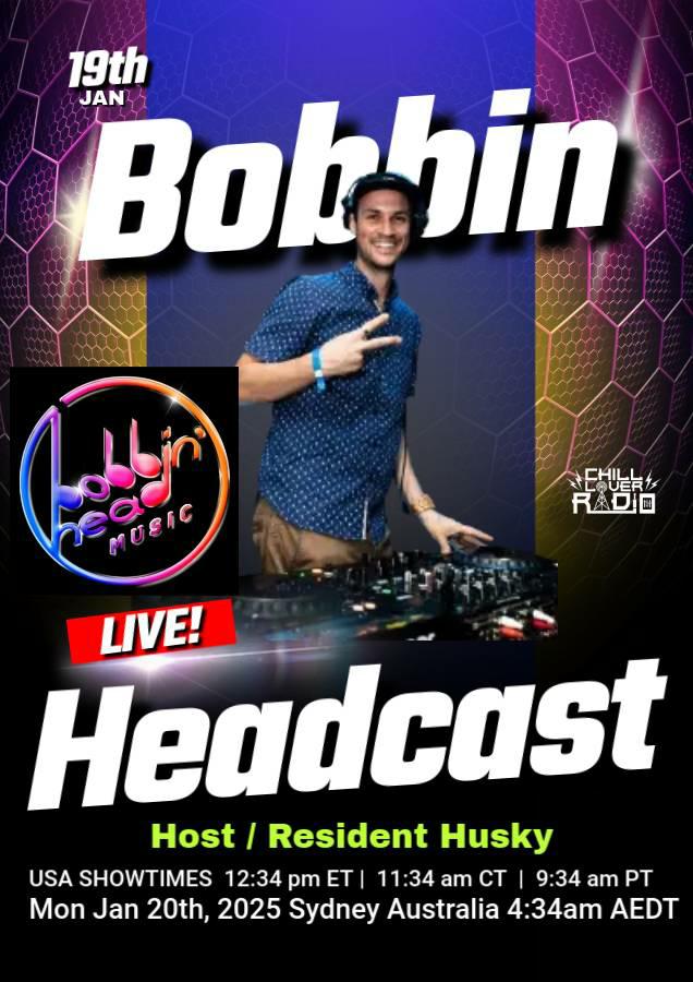 📢Join Us! Today for a Live! Radio Broadcast on Chill Lover Radio | Sunday, Jan 19th, 2025 | Bobbin Headcast🔴LIVE! | Host/Resident DJ | Husky <a href="/huskyaustralia/">Husky</a>

USA Showtimes: 
12:34 pm EST | 11:34 am CST | 9:34 am PST

Listen Live! ⤵️ 
onlineradiobox.com/us/chilllover/…