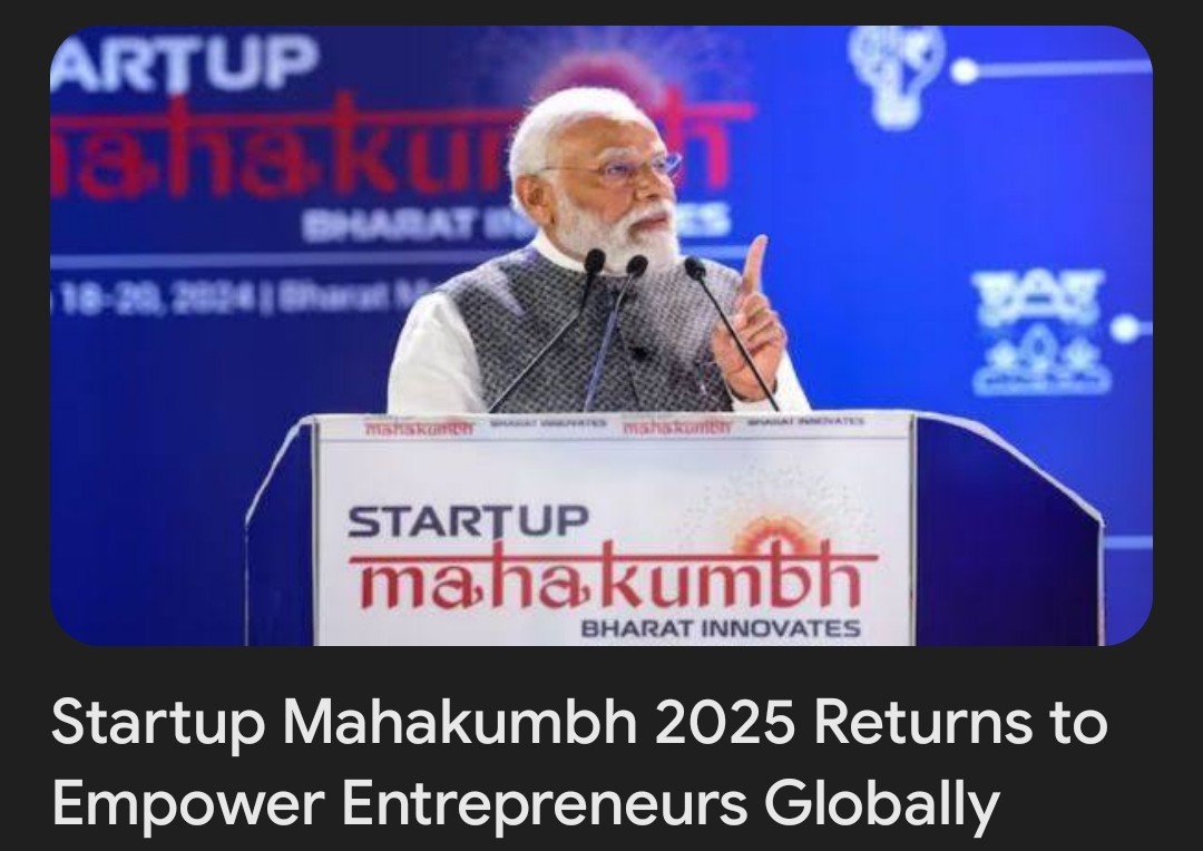 getdeshore's tweet photo. Excited for Startup Mahakumbh 2025! 🌟 Bringing together 3,000+ startups, 500+ investors from 50+ countries, and participation from 788 Indian districts! A milestone for India's startup ecosystem. 🌏✨

#StartupMahakumbh2025 #Entrepreneurship #Startups #Innovation #IndiaStartups https://t.co/OYKn0wdPXm