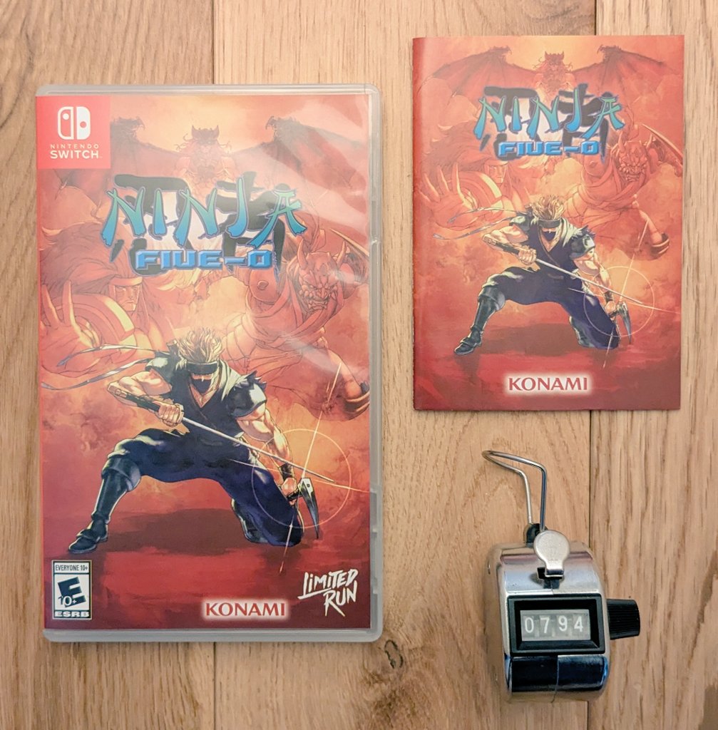 JahStobbart's tweet photo. 794 ème jeu Switch en boîte, Ninja Five-O 🥷
Un jeu d'action plateforme, connu sous le nom de Ninja Cop en Europe, sorti sur GBA en 2003.
On incarne Joe Osugi, un ninja chargé de stopper un groupe terroriste 
#NintendoSwitch #NinjaCop #NinjaFiveO https://t.co/XfXYtDN5yT