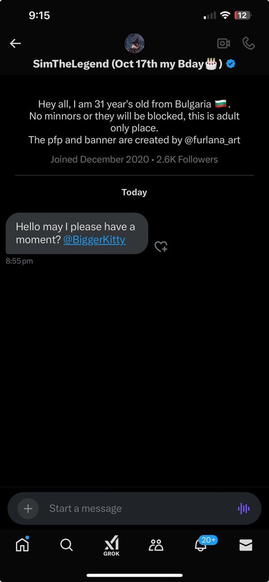 Hey, if you get a message like this, please do not answer it. It is a compromised account. My friend here had their account hijacked and this is how they catch you. I’ve had two like this, there’s probably more, just be on the lookout and don’t interact with them!