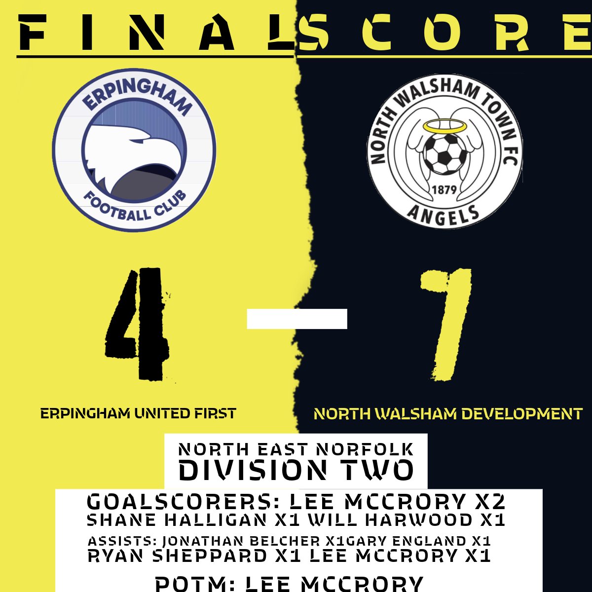 Erpingham United (@erpinghamfc) on Twitter photo The first team game ends in defeat. Hopefully next week will be better.
All credit to <a href="/northwalshamtfc/">North Walsham Town Football Club</a> development The first team game ends in defeat. Hopefully next week will be better.
All credit to <a href="/northwalshamtfc/">North Walsham Town Football Club</a> development