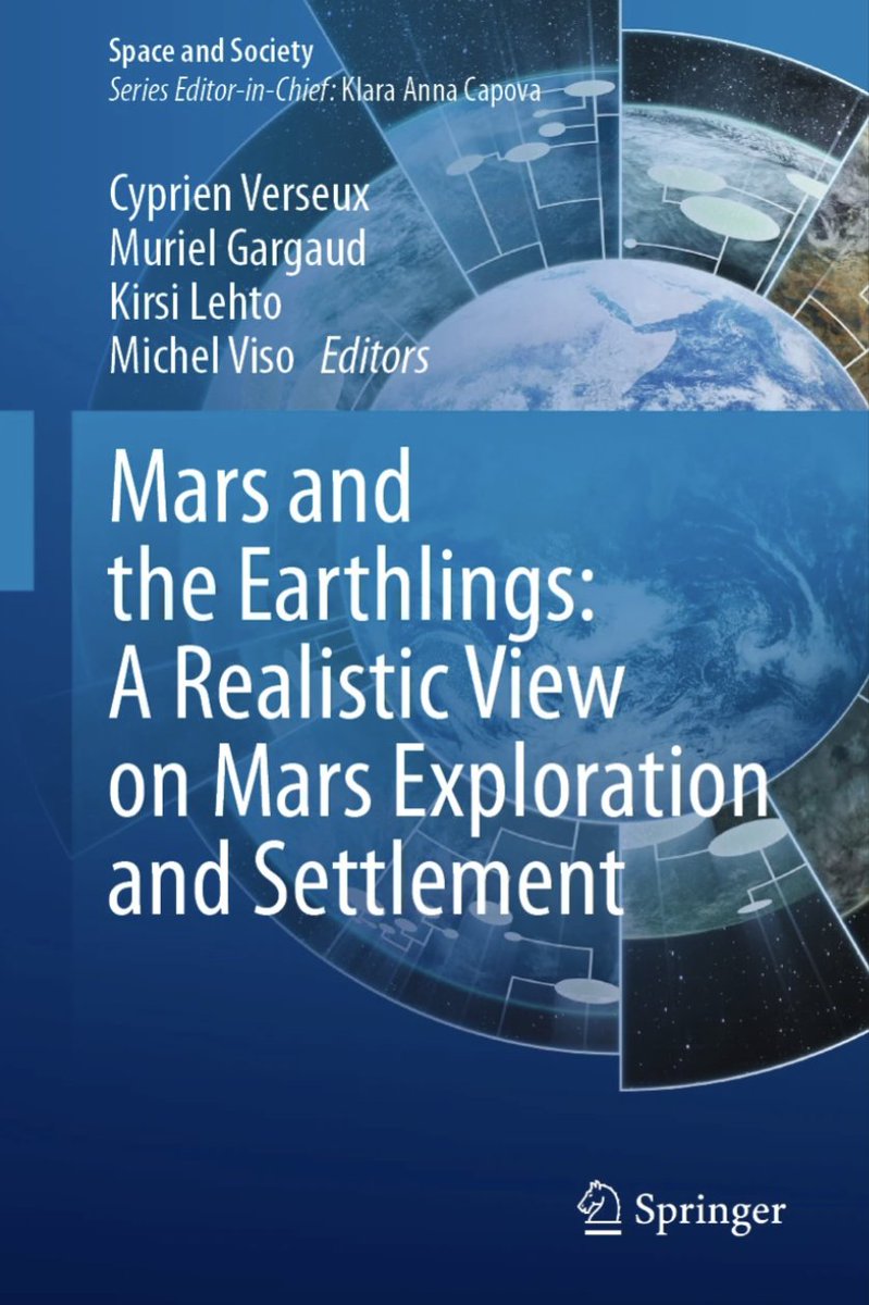 Our book #Mars and the Earthlings: A Realistic View on Mars Exploration and Settlement has now been published! I am proud and happy to have co-authored chapter 4,  8 and 9. <a href="/elonmusk/">Elon Musk</a> 

More info: link.springer.com/book/10.1007/9…